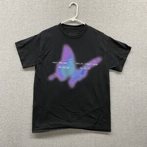 Post Malone Twelve Carat Tour Butterfly Graphic T-Shirt Medium Concert 2022